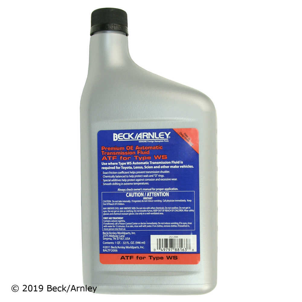 BECK/ARNLEY - Auto Trans Fluid - BAR 252-2006