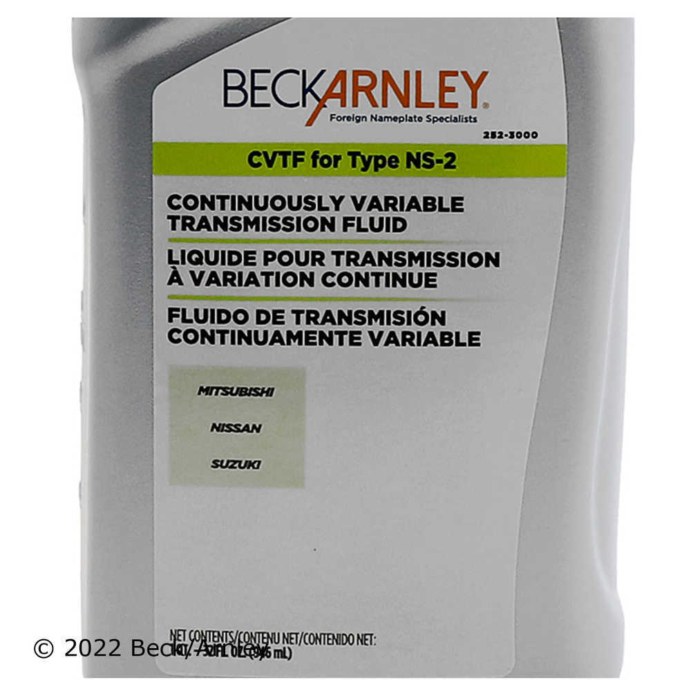 BECK/ARNLEY - Automatic Continuously Variable Transmission(CVT) Fluid - BAR 252-3000