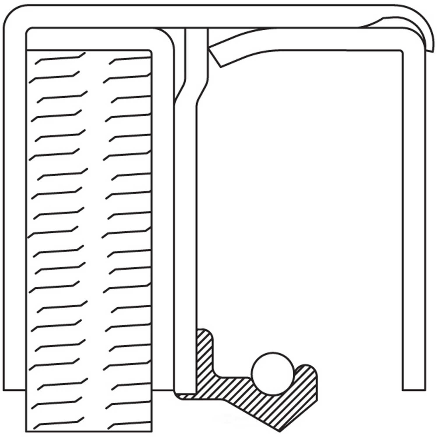 NATIONAL SEAL/BEARING - Differential Pinion Seal - BCA - 7457n