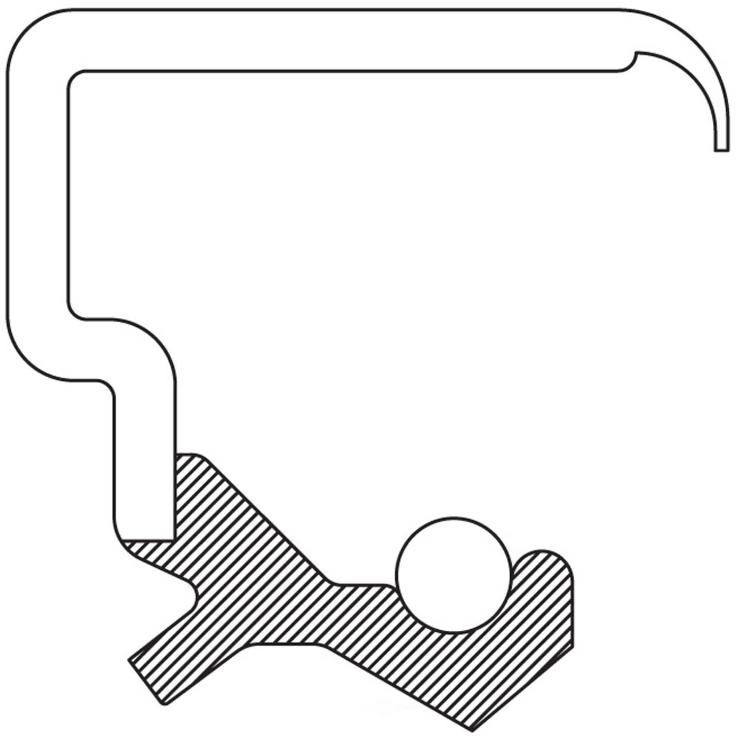 NATIONAL SEAL/BEARING - Engine Timing Cover Seal, Oil Seal - BCA - 3103