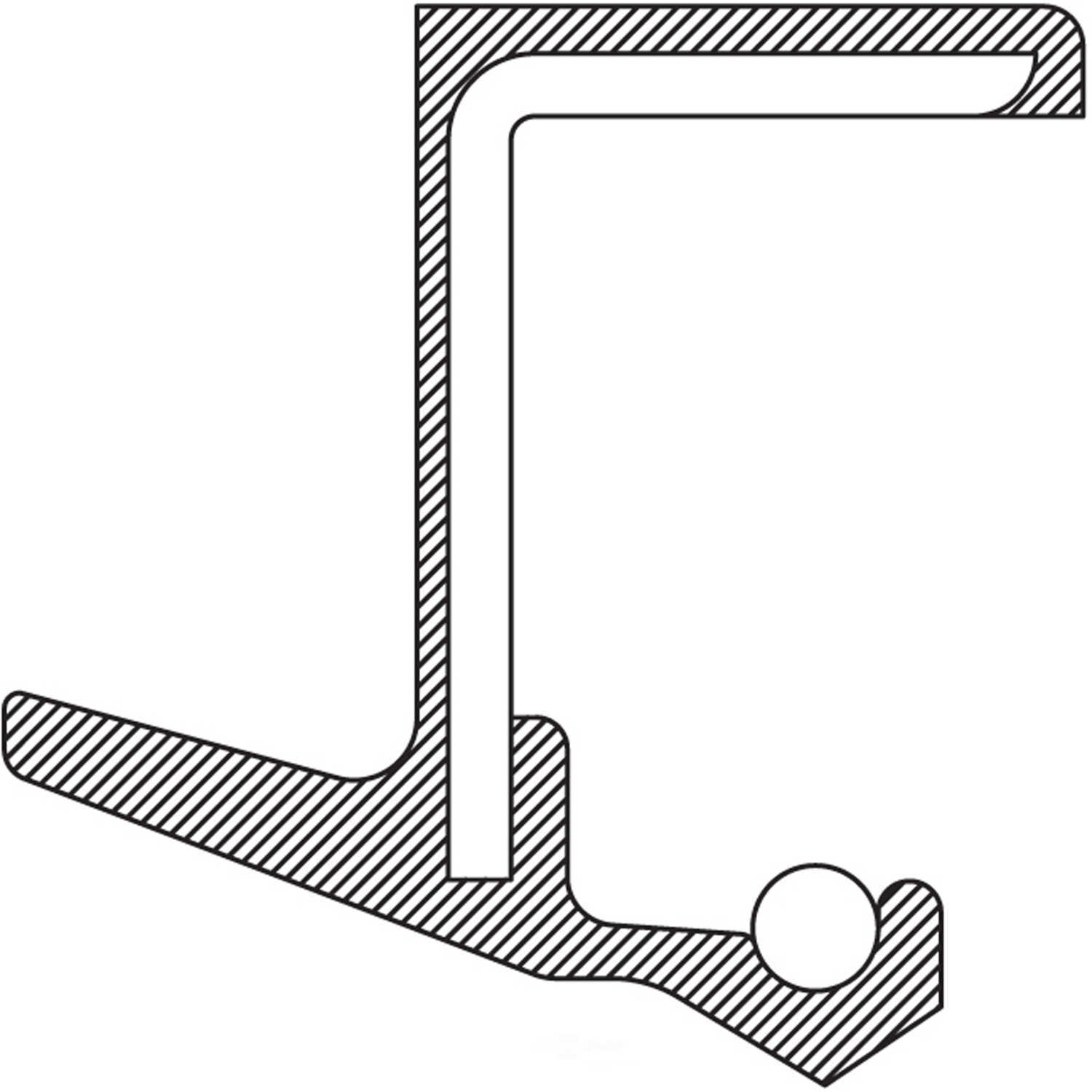 NATIONAL SEAL/BEARING - Auto Trans Output Shaft Seal - BCA - 710112