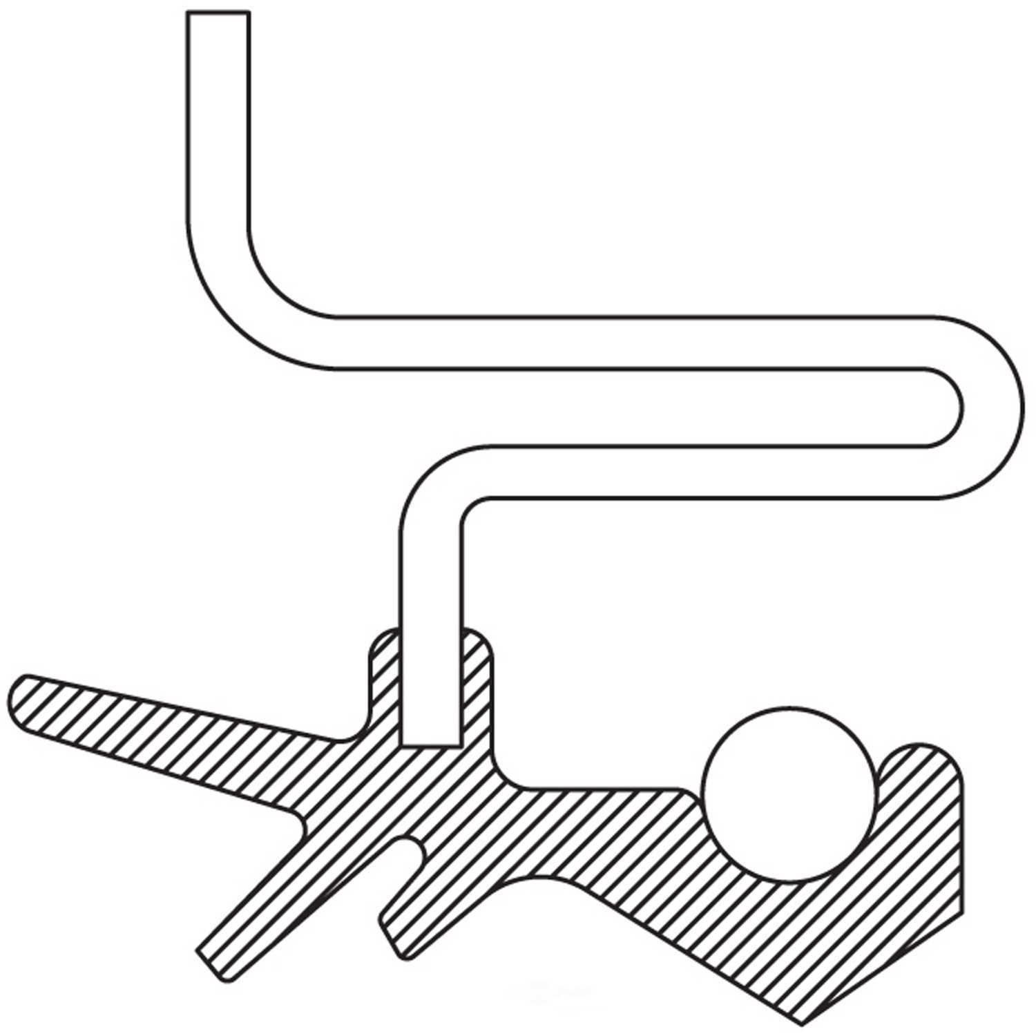 NATIONAL SEAL/BEARING - Differential Pinion Seal - BCA - 710474