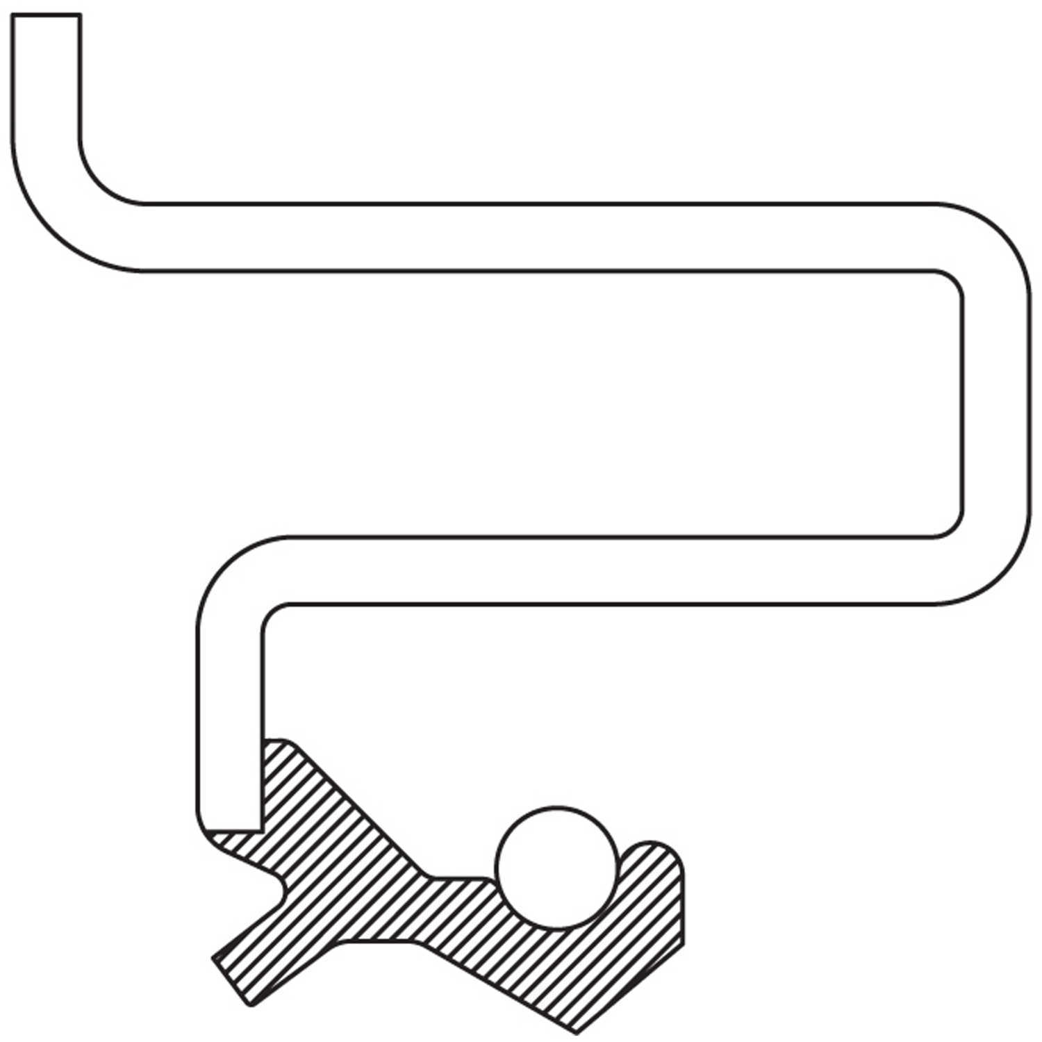NATIONAL SEAL/BEARING - Auto Trans Oil Pump Seal - BCA - 6712na