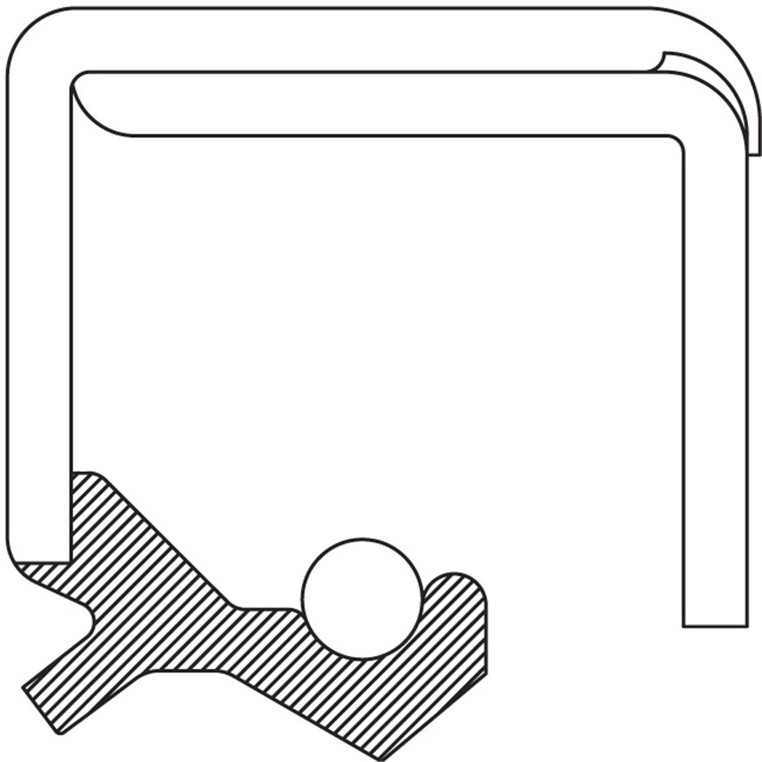 NATIONAL SEAL/BEARING - Axle Shaft Seal (Front Left) - BCA 710596