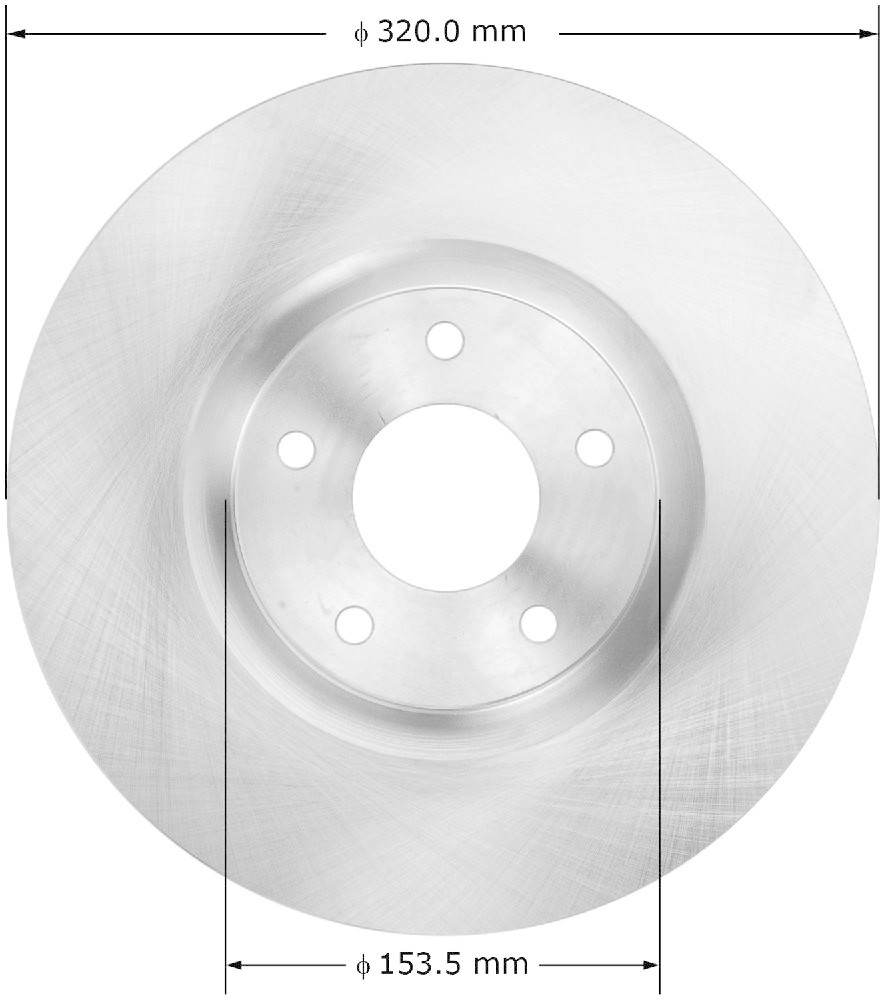 BENDIX - Premium Brake Rotor (Front) - BEN PRT5953