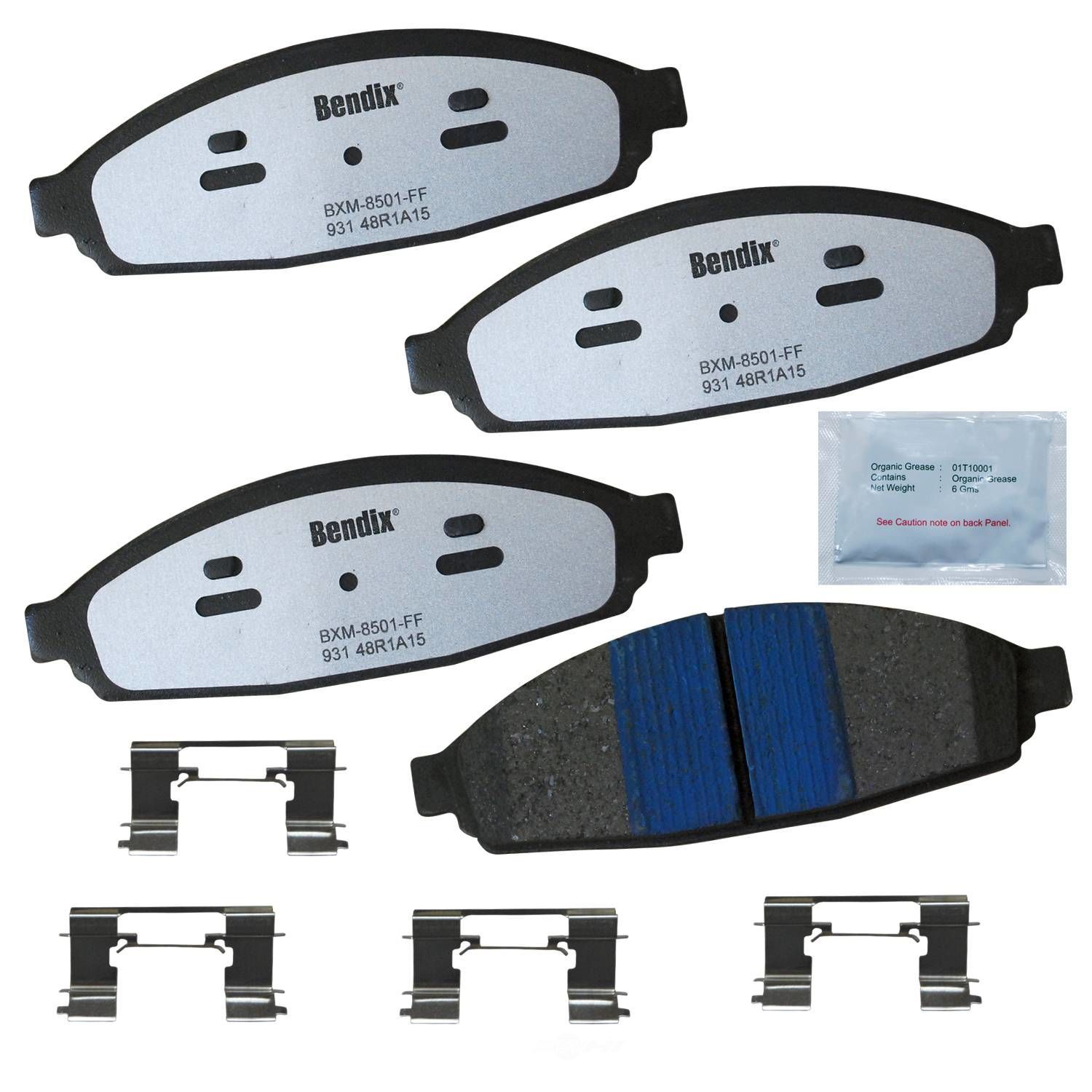 BENDIX FLEET METLOK - Police Low-Metallic SDR Disc Brake Pad (Front) - BFM PBD931
