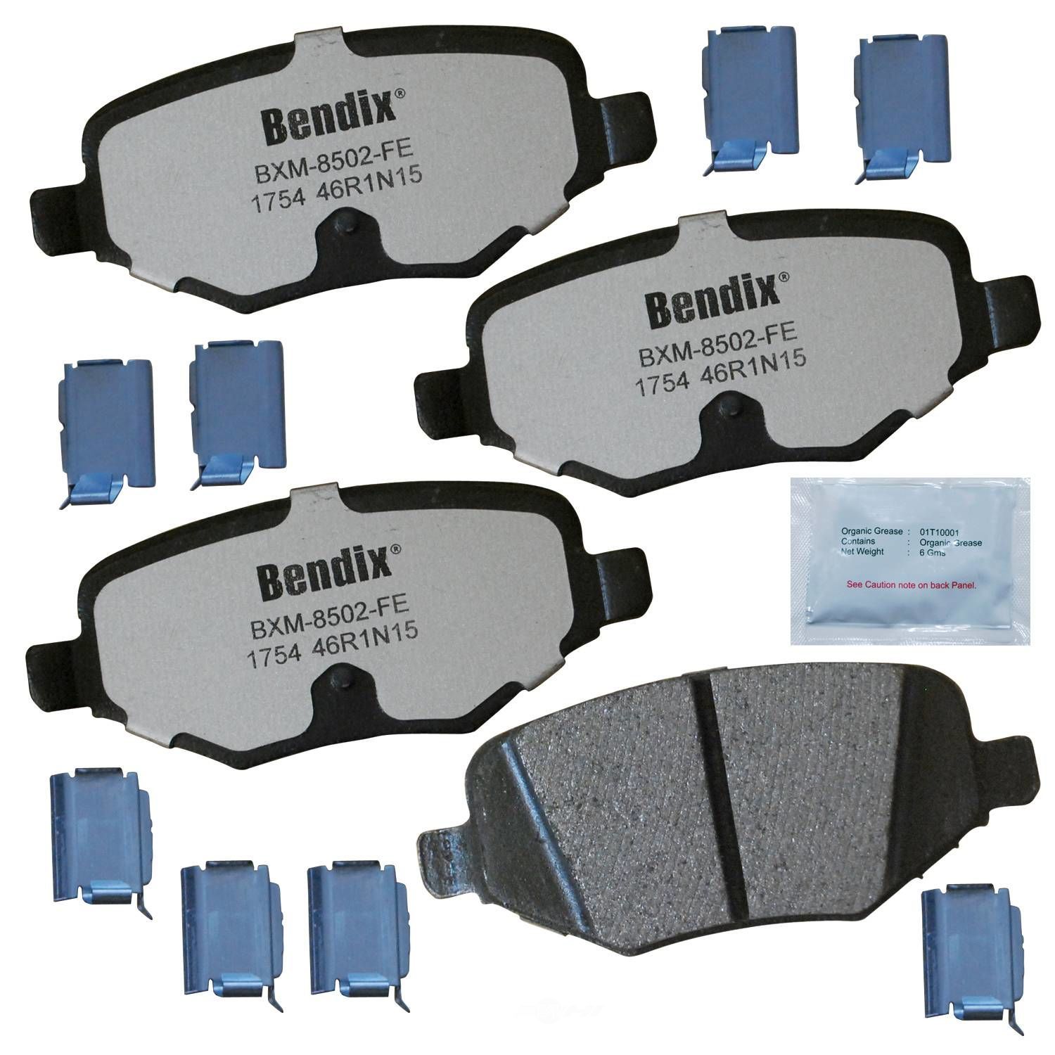 BENDIX FLEET METLOK - Police Semi-Metallic SDR Disc Brake Pad (Rear) - BFM PBD1754