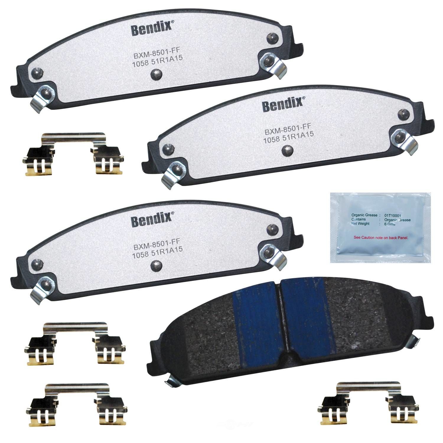 BENDIX FLEET METLOK - Police Low-Metallic SDR Disc Brake Pad (Front) - BFM PBD1058