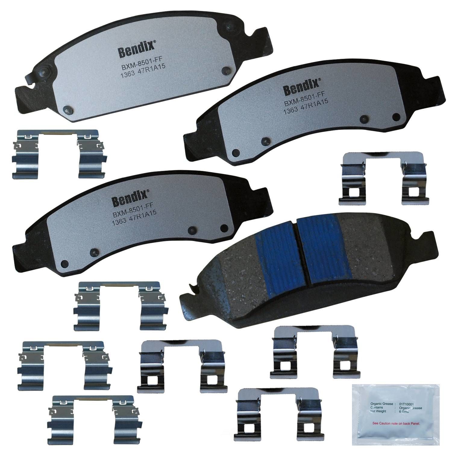 BENDIX FLEET METLOK - Police Low-Metallic SDR Disc Brake Pad (Front) - BFM PBD1363