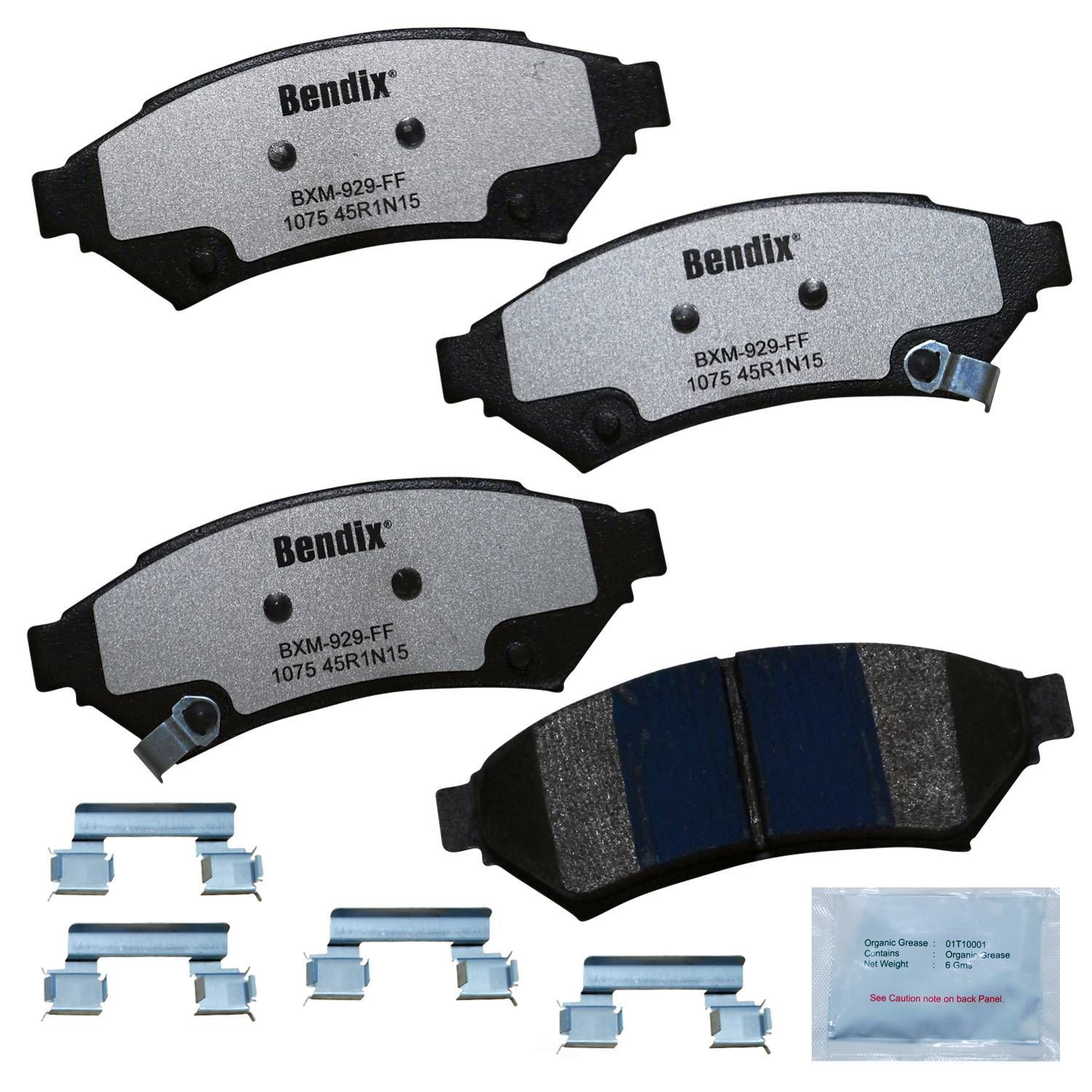 BENDIX FLEET METLOK - Fleet Metlok Semi-Metallic SDR Disc Brake Pad - BFM MKD1075FM