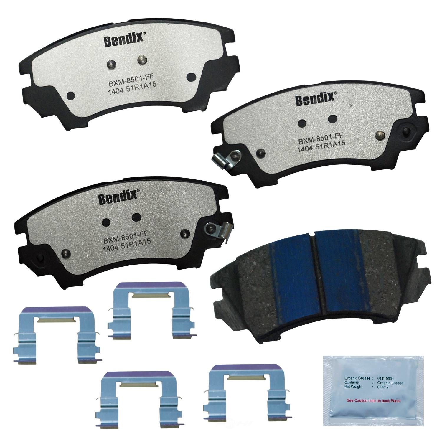 BENDIX FLEET METLOK - Police Low-Metallic SDR Disc Brake Pad - BFM PBD1404