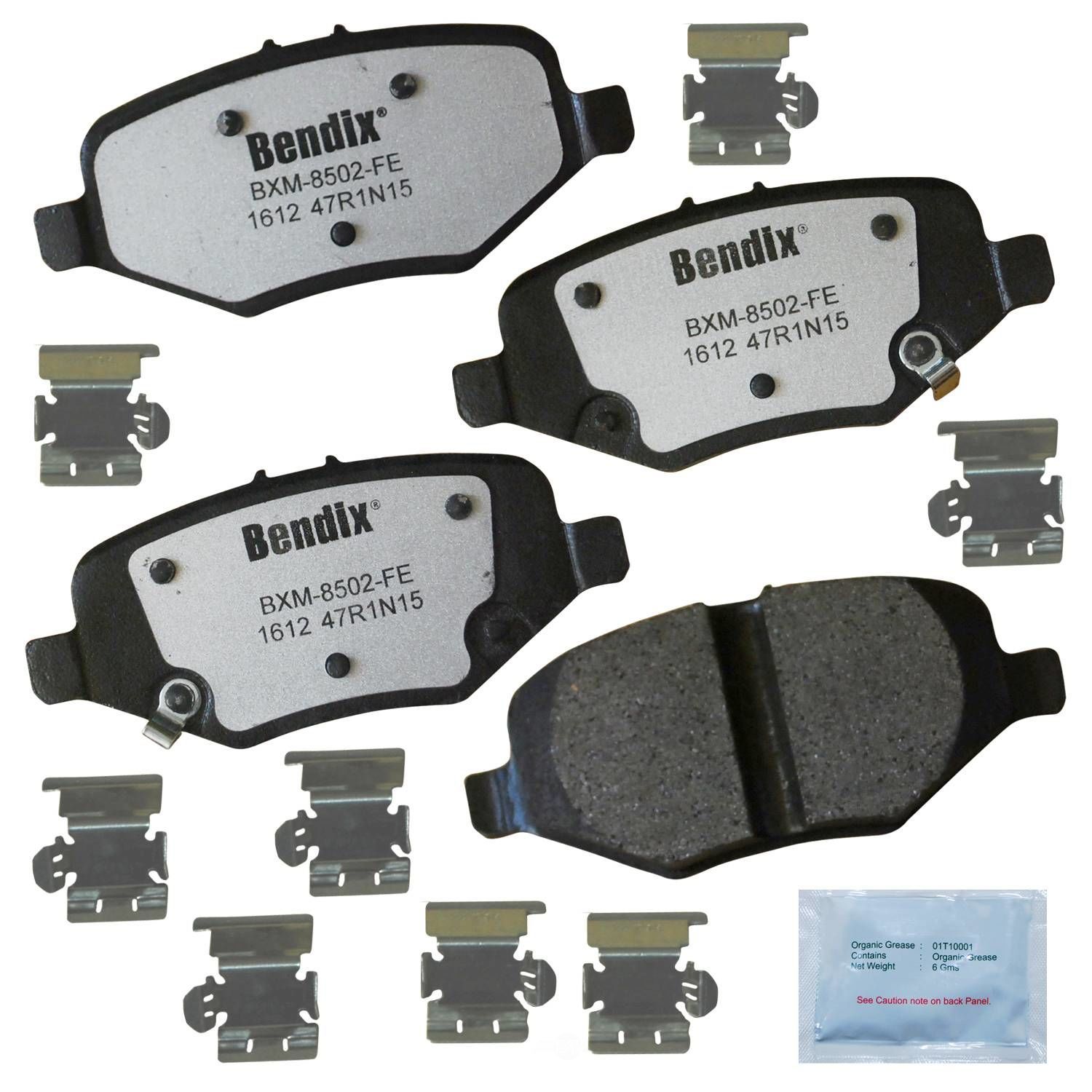 BENDIX FLEET METLOK - Police Semi-Metallic SDR Disc Brake Pad - BFM PBD1612