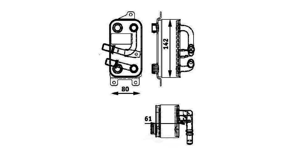 BEHR HELLA SERVICE - New Premium Perfect Fit Automatic Transmission Oil Cooler Assembly - BHS 376726191