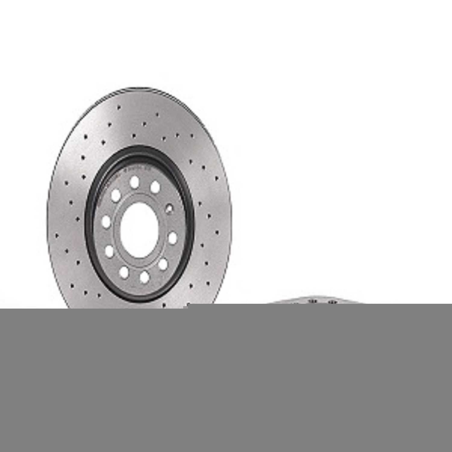 BREMBO NORTH AMERICA - Premium Xtra Cross Drilled UV Coated Rotor (Front) - BMO 09.9772.1X