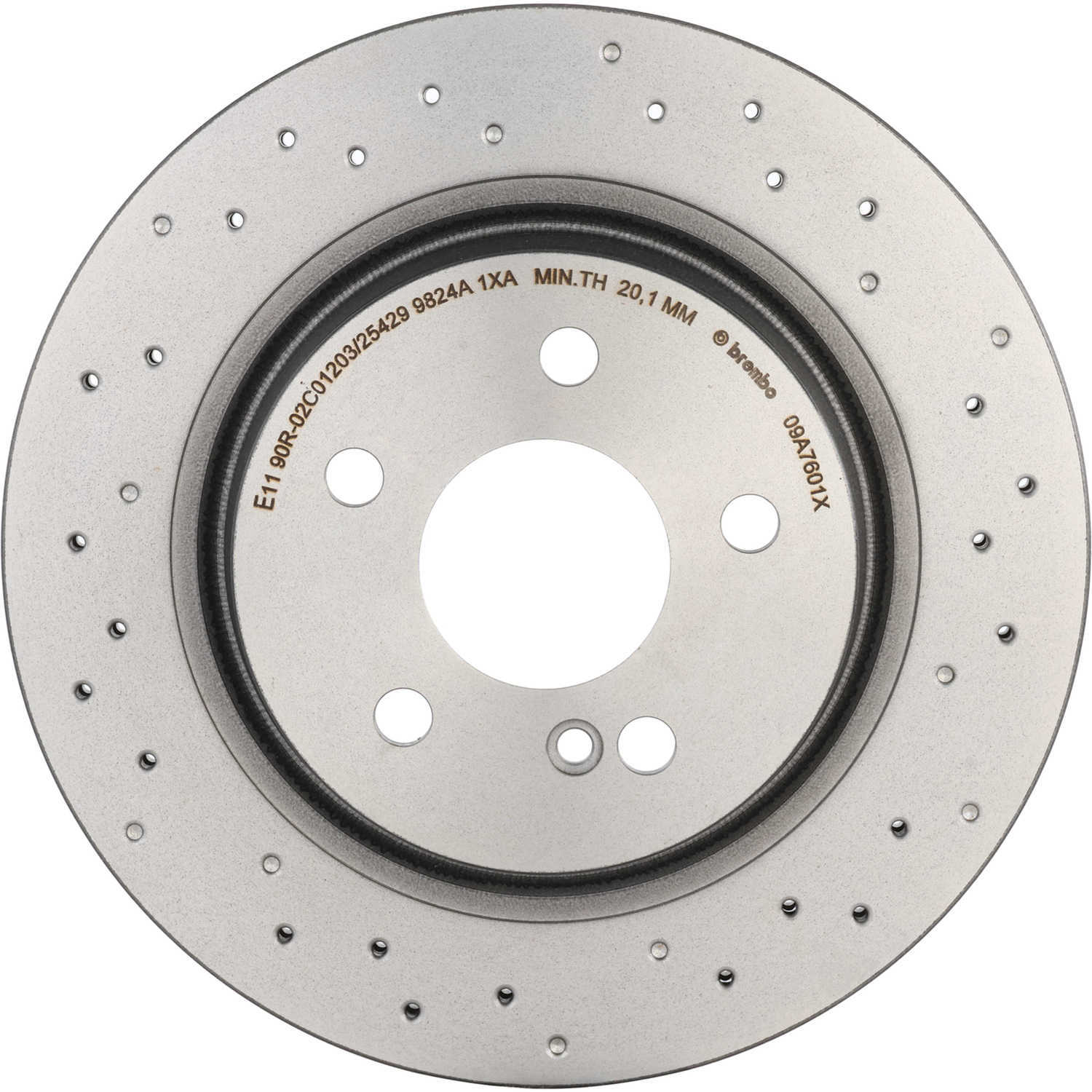 BREMBO NORTH AMERICA 09.A760.1X — Rear Disc Brake Rotor