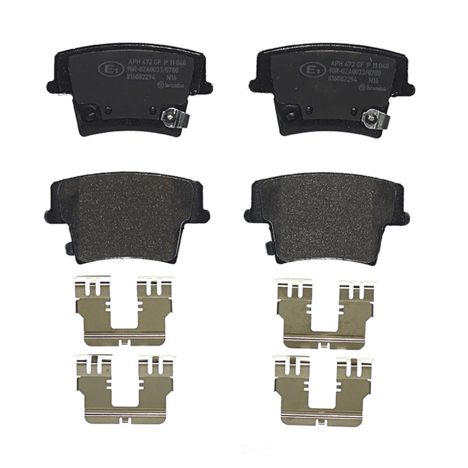 BREMBO NORTH AMERICA P11040 — Rear Disc Brake Pad Set