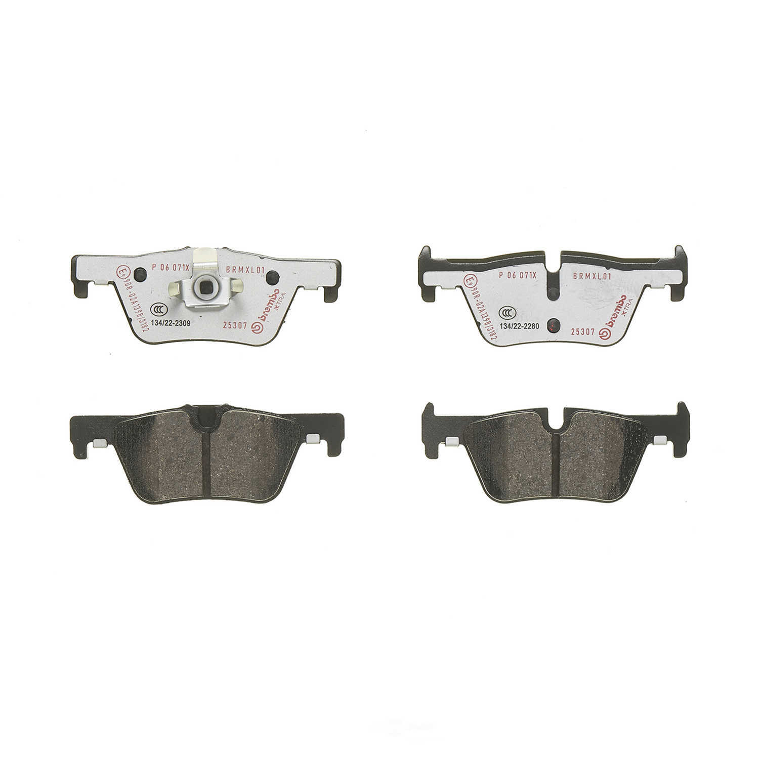 BREMBO NORTH AMERICA P06071X — Jeu de plaquettes de frein à disque arrière