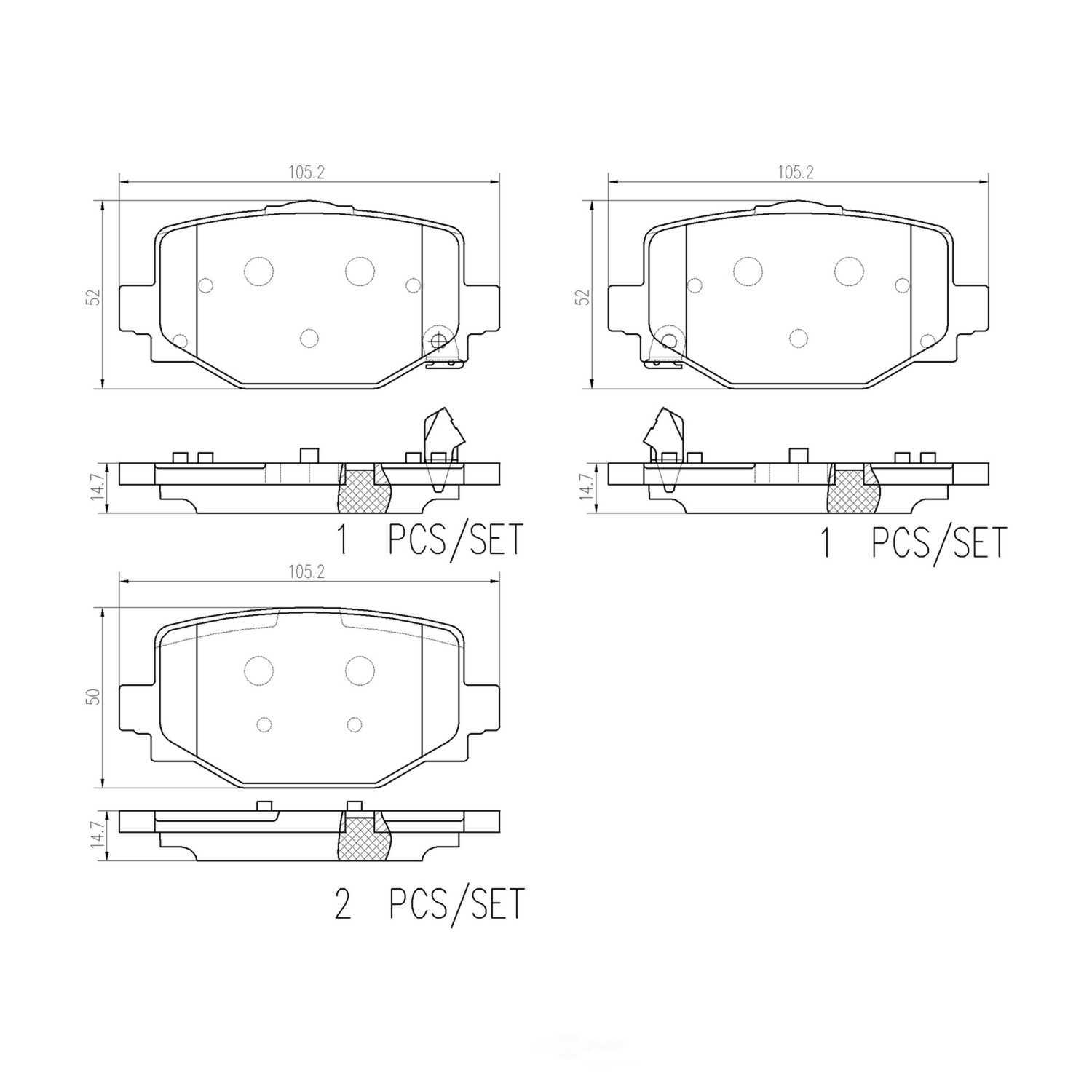 PRIME Ceramic Brake Pad Set
