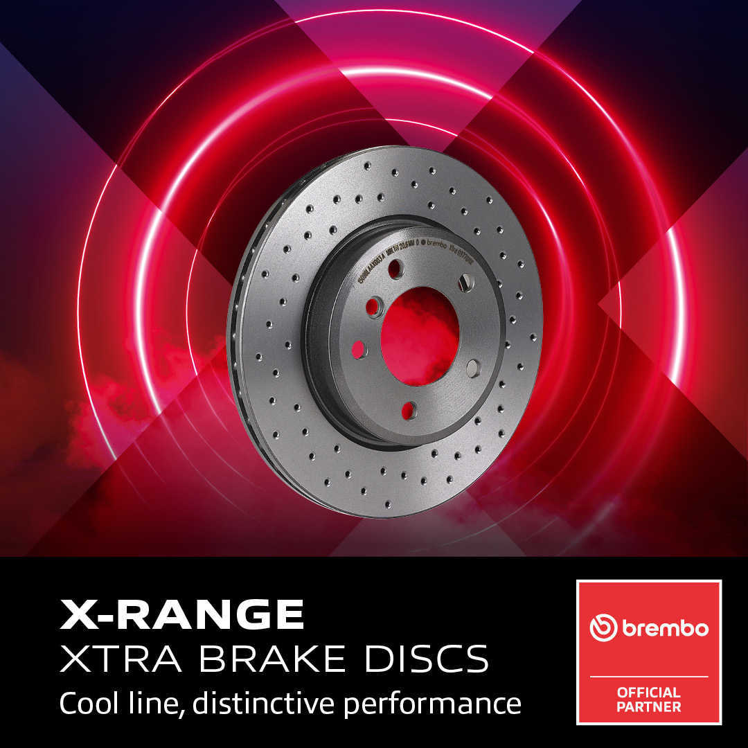 Premium UV Coated Xtra Cross Drilled Brake Rotor
