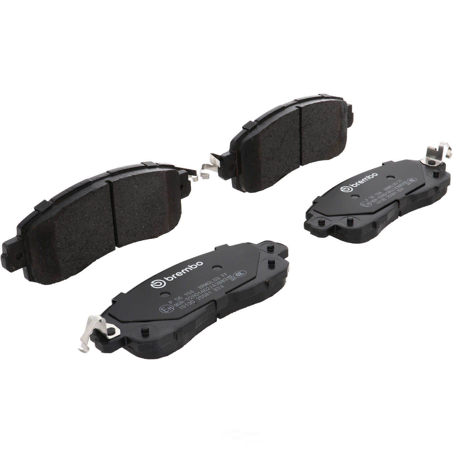 BREMBO NORTH AMERICA P56104 — Front Disc Brake Pad Set