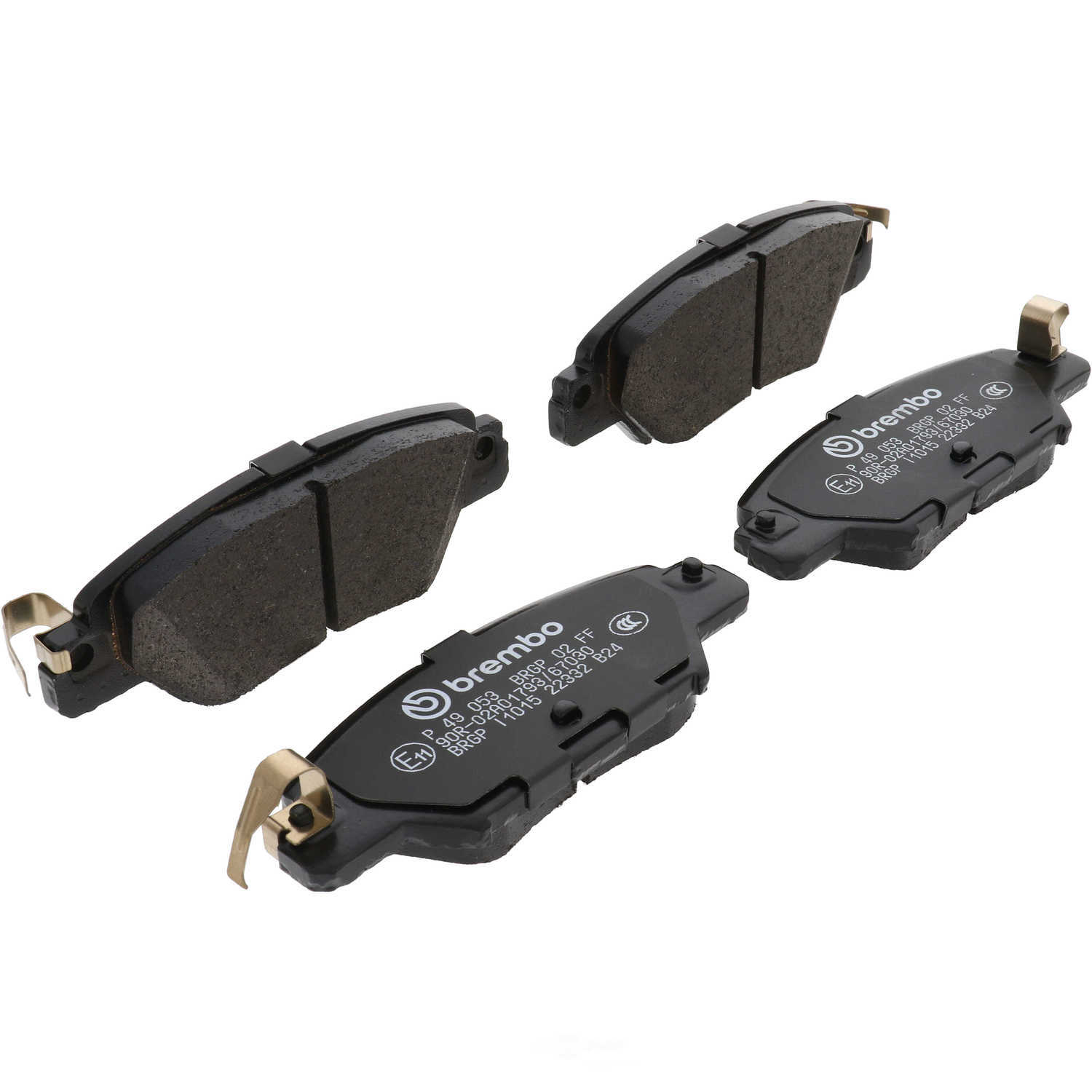 BREMBO NORTH AMERICA P49053 — Jeu de plaquettes de frein à disque arrière