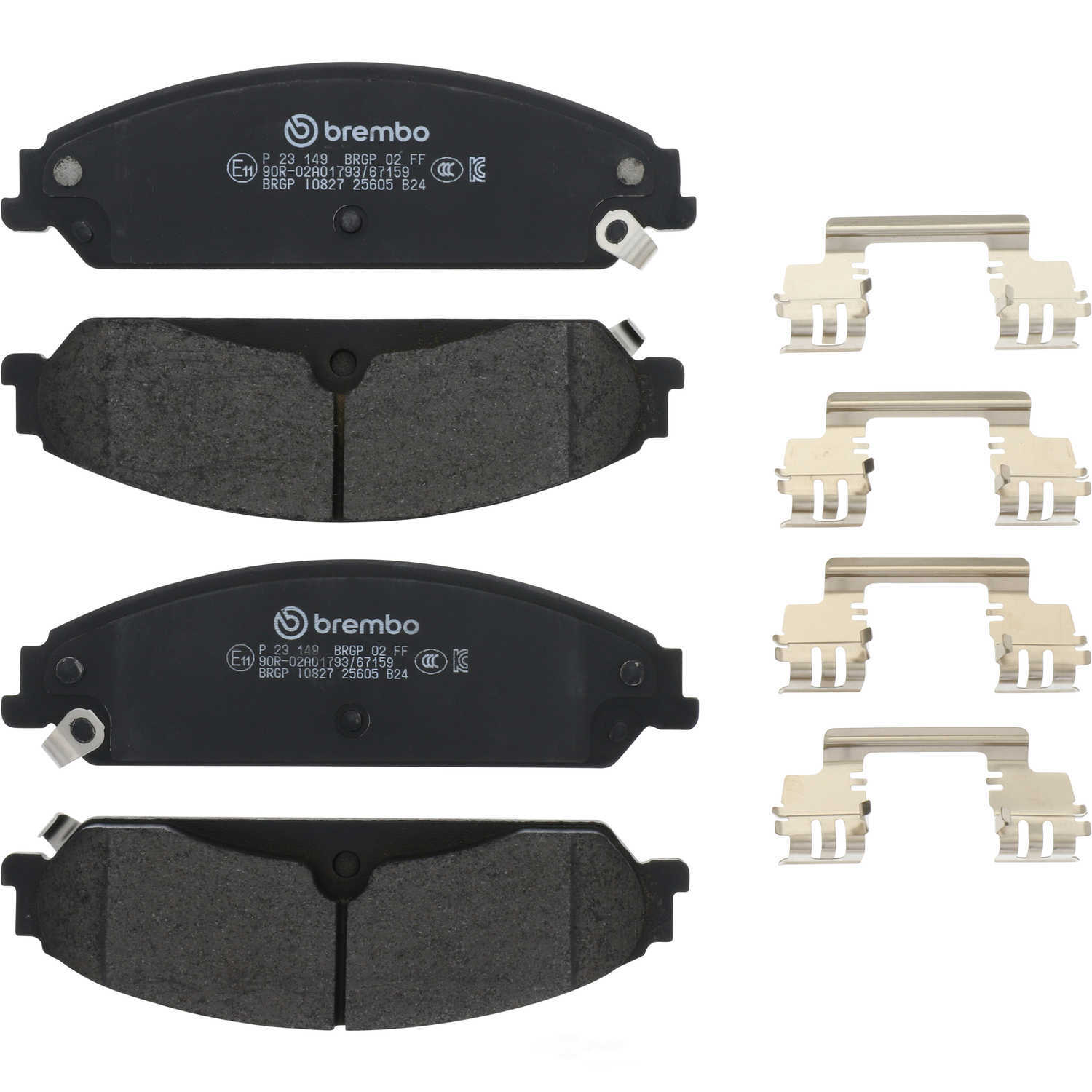 BREMBO NORTH AMERICA P23149 — Jeu de plaquettes de frein à disque avant
