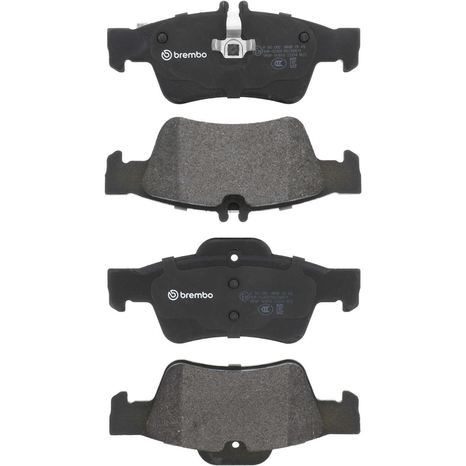 BREMBO NORTH AMERICA P50052 — Jeu de plaquettes de frein à disque arrière