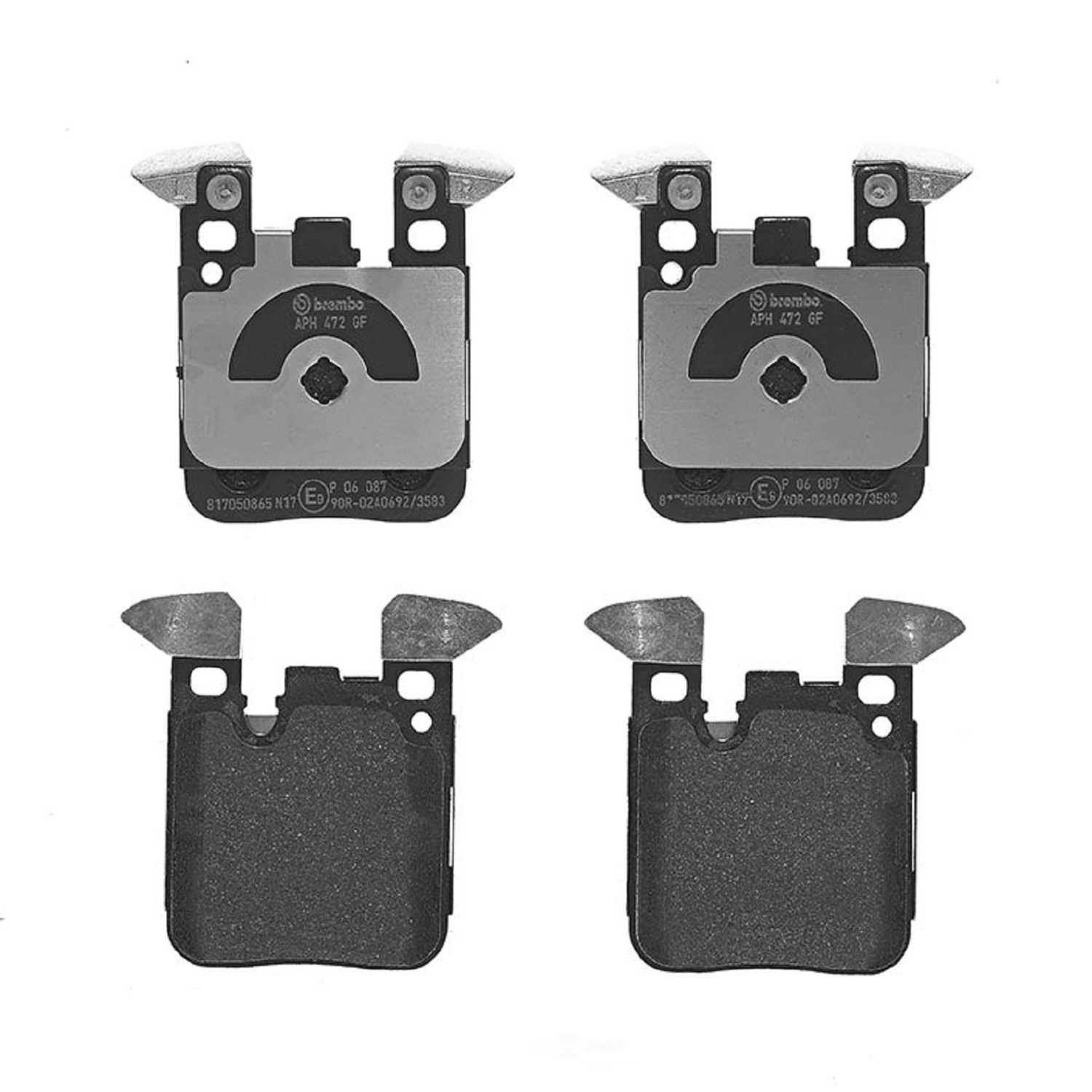 BREMBO NORTH AMERICA P06087 — Jeu de plaquettes de frein à disque arrière