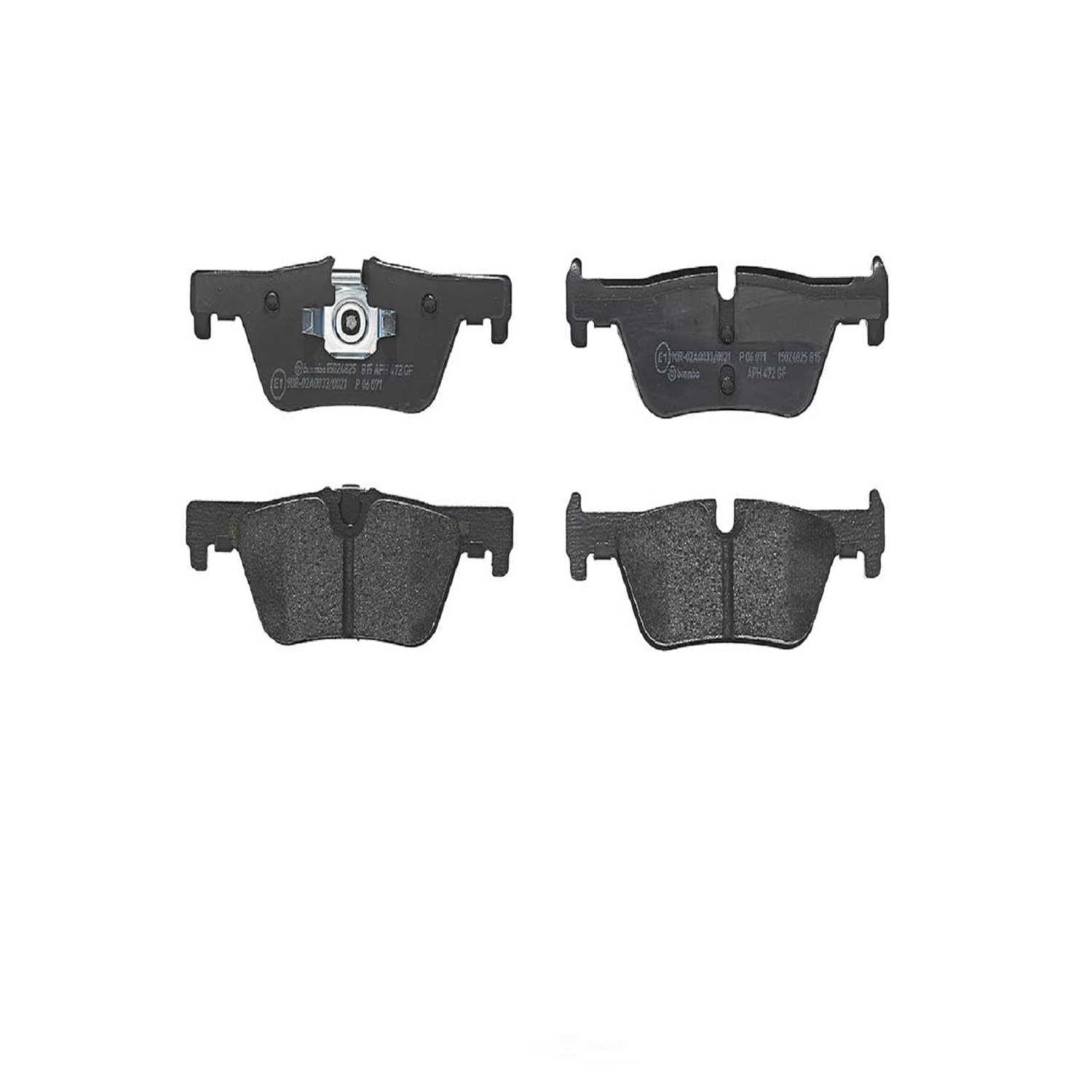 BREMBO NORTH AMERICA P06071 — Jeu de plaquettes de frein à disque arrière