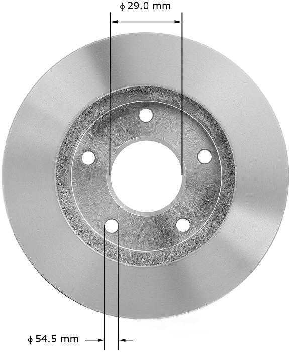 BENDIX PREMIUM DRUM AND ROTOR - Bendix Brake Rotor (Front) - BPD PRT5182