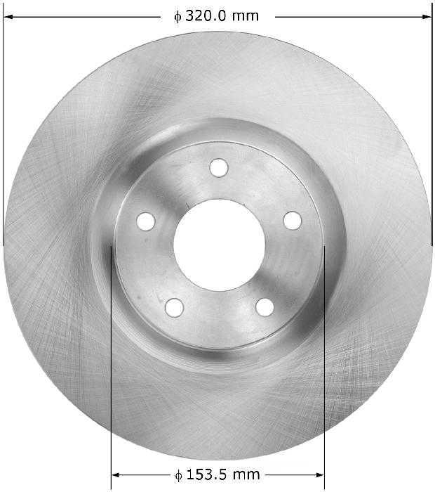 BENDIX PREMIUM DRUM AND ROTOR - Bendix Brake Rotor (Front) - BPD PRT5953