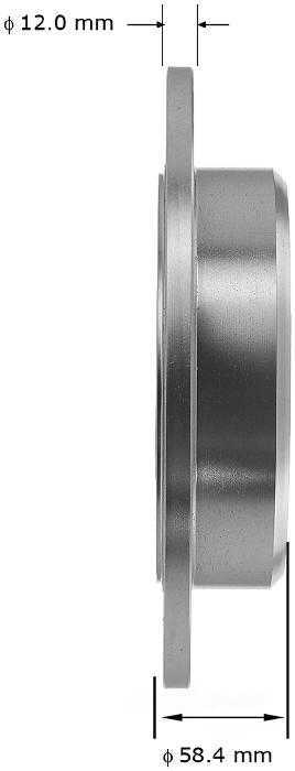 BENDIX PREMIUM DRUM AND ROTOR - Bendix Brake Rotor (Rear) - BPD PRT5052