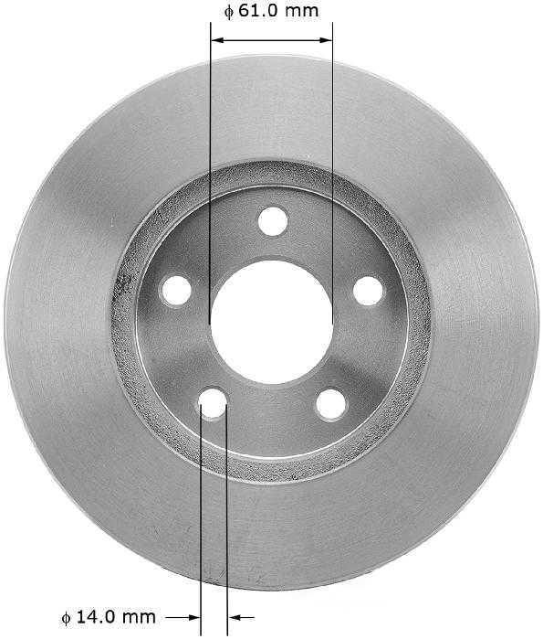 BENDIX PREMIUM DRUM AND ROTOR - Bendix Brake Rotor (Front) - BPD PRT1379