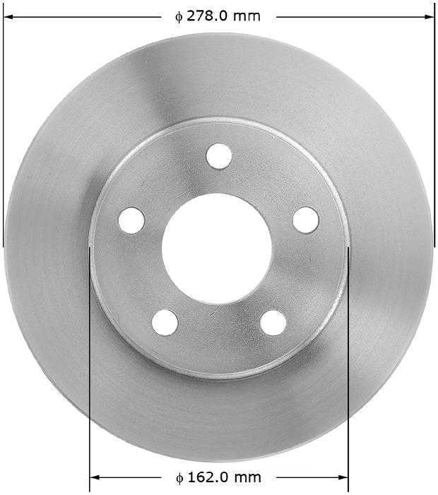 BENDIX PREMIUM DRUM AND ROTOR - Bendix Brake Rotor (Front) - BPD PRT1868