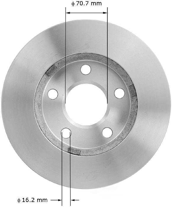 BENDIX PREMIUM DRUM AND ROTOR - Bendix Brake Rotor - BPD PRT5158