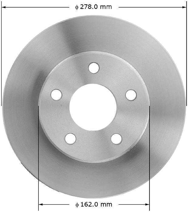 BENDIX PREMIUM DRUM AND ROTOR - Bendix Brake Rotor - BPD PRT5158