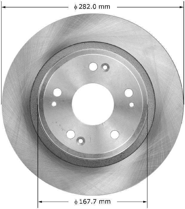 BENDIX PREMIUM DRUM AND ROTOR - Bendix Brake Rotor (Rear) - BPD PRT5773