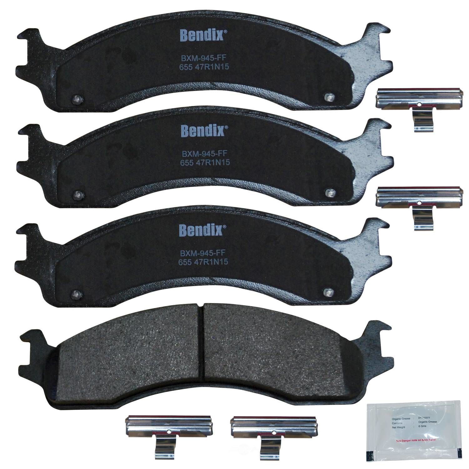 BENDIX PREMIUM COPPER FREE - Bendix Priority One Semi-Metallic BPR (Front) - BPF CFM655