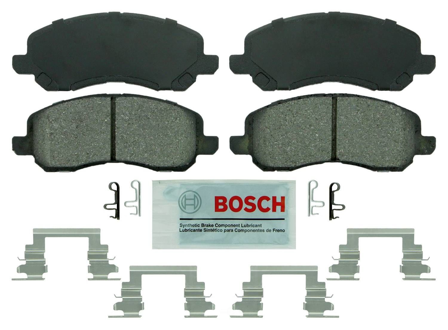 BOSCH BRAKE - Bosch Blue Ceramic Brake Pads with Hardware - BQC - be866h