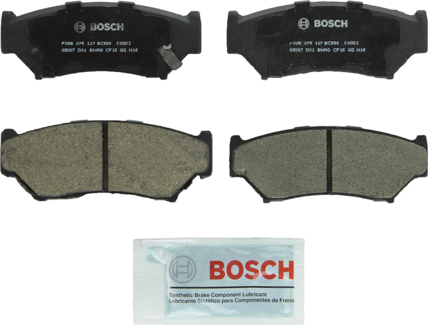 BOSCH BRAKE - Bosch QuietCast Brake Pad Ceramic Brake Pads - BQC - bc556