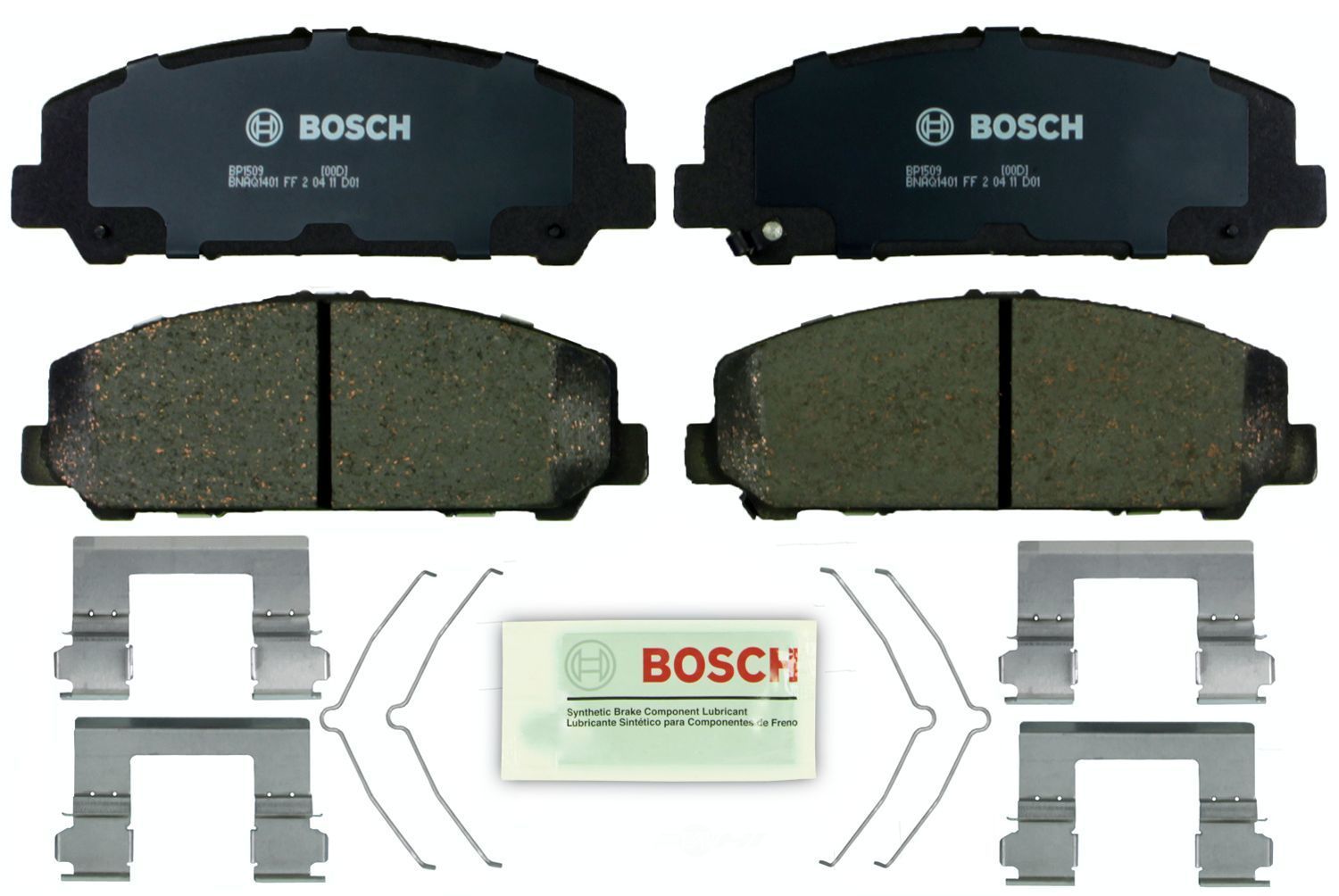 BOSCH BRAKE - Bosch QuietCast Brake Pad Ceramic Brake Pads - BQC - bp1509