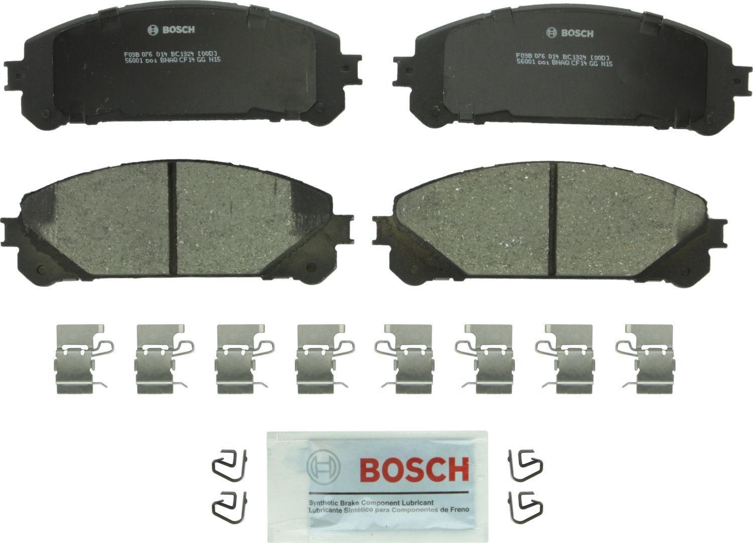 BOSCH BRAKE - Bosch QuietCast Brake Pad Ceramic Brake Pads - BQC - bc1324