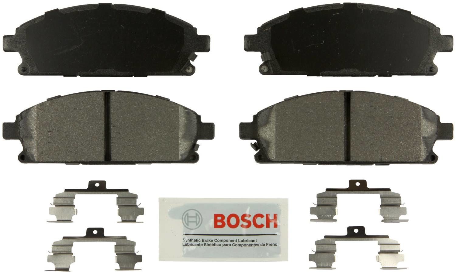 BOSCH BRAKE - Bosch Blue Semi-Metallic Brake Pads with Hardware - BQC - be855h