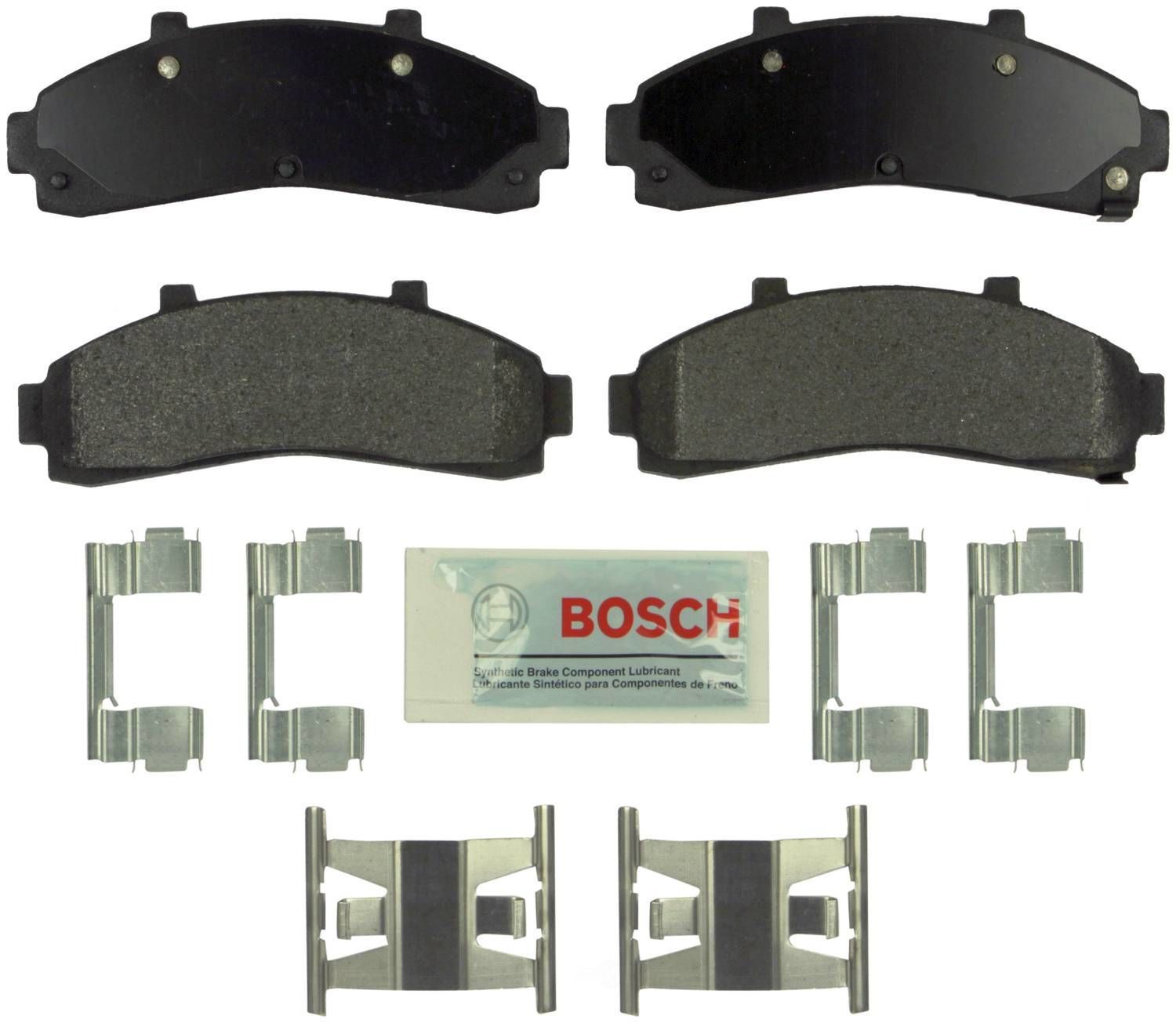 BOSCH BRAKE - Bosch Blue Ceramic Brake Pads with Hardware - BQC - be652h