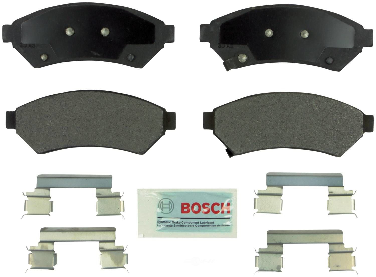 BOSCH BRAKE - Bosch Blue Ceramic Brake Pads with Hardware - BQC - be1075h
