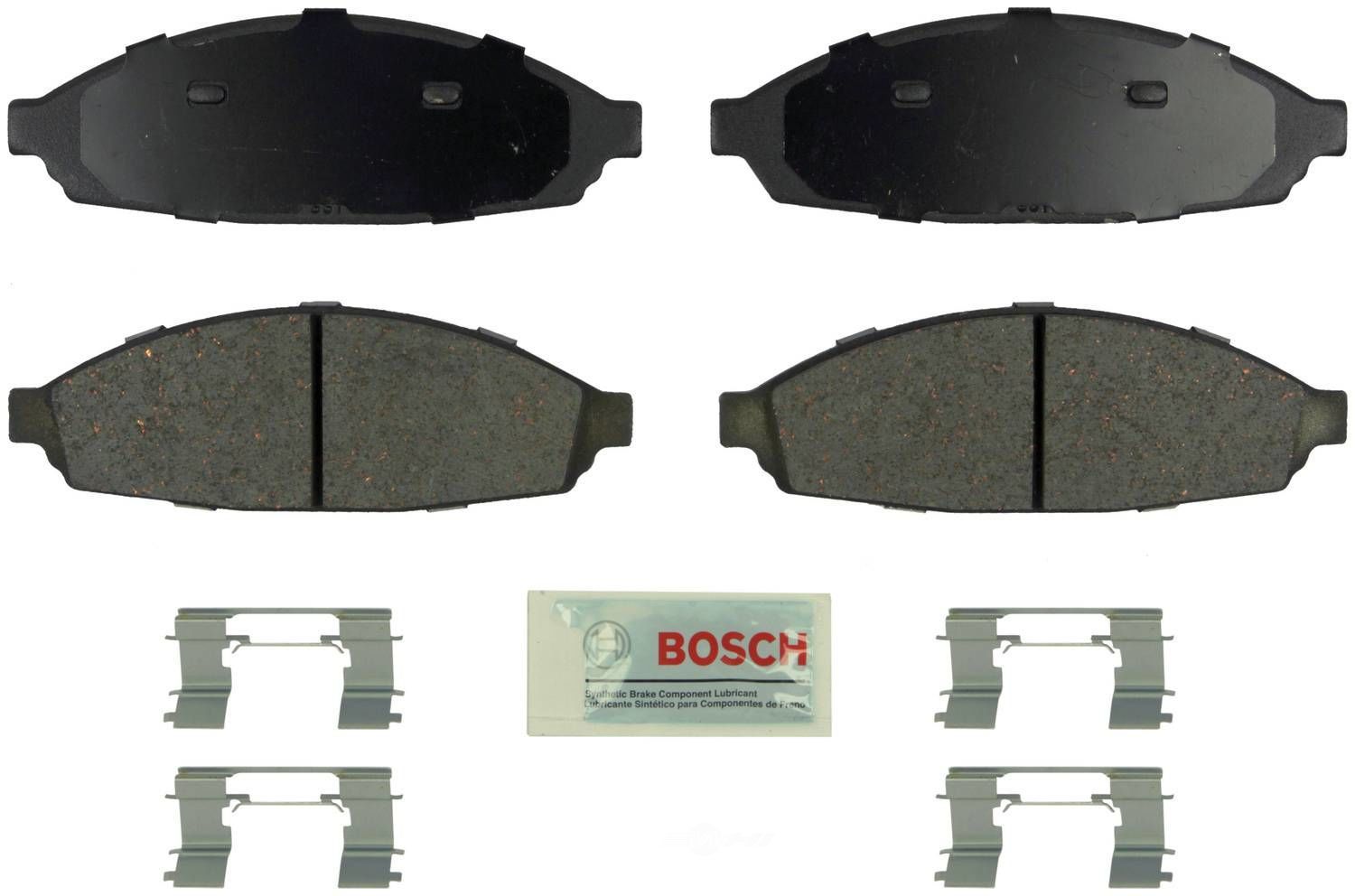 BOSCH BRAKE - Bosch Blue Ceramic Brake Pads with Hardware - BQC - be931h
