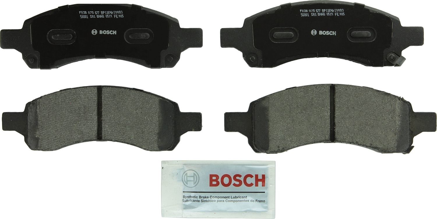 BOSCH BRAKE - Bosch QuietCast Semi-Metallic Brake Pads - BQC - bp1169a