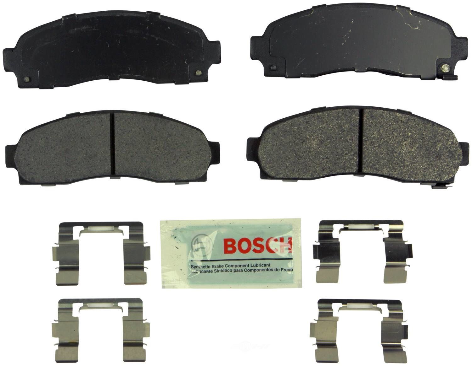 BOSCH BRAKE - Bosch Blue Semi-Metallic Brake Pads with Hardware - BQC - be913h