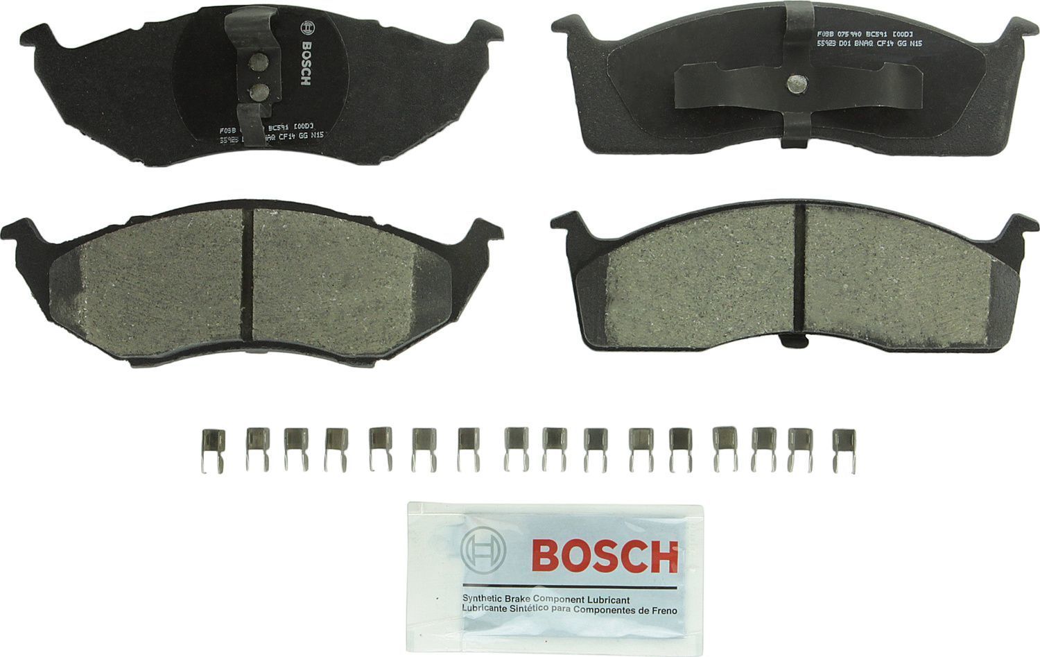 BOSCH BRAKE - Bosch QuietCast Brake Pad Ceramic Brake Pads - BQC - bc591