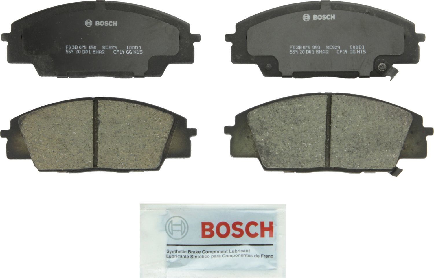 BOSCH BRAKE - Bosch QuietCast Brake Pad Ceramic Brake Pads - BQC - bc829